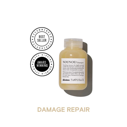 Davines NOUNOU Shampoo: Nourishing Shampoo for Highly Processed or Brittle Hair 75ml
